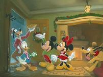 Mickey Mouse Fine Art Mickey Mouse Fine Art Home for the Holidays